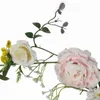 Dekoratif Çiçekler Çelenk 1.85 M Yapay Gül Ivy Vine Düğün Dekorasyon Gerçek Dokunmatik Ipek Çiçek Dize Ev Asılı Garland Parti Deco