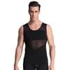 Mannen Body Shapers Shaper Mannen Vest Gynaecomastie Borst Binder Afslanken Tummy Buik Taille Trimmer Terug Houding Corrector Tank Tops