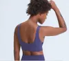Yoga esportes sutiã fitness desgaste acolchoado camisa camisa lua-17 irregular recolhido choque à prova de choque nobal mulheres sólida cor ginásio underwear ropa