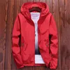 ジャケットの女性赤7色7xlプラスサイズの緩いフード付き防水コート秋のファッション女性男性カップルシックな服LR22 210531