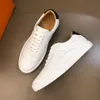2022 En İyi Erkek İtalyan tasarımcı Günlük ayakkabılar Siyah ve beyaz kalın tabanlar deri ayakkabılar harf çizgili rahat açık spor ayakkabı boyutu 40-45