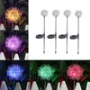 Lawn Lamps Solar Powered Dandelion Outdoor Garden Globe Lamp Lights Stake Landscape Holiday Light2423