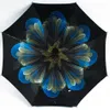 Flower Umbrella floral Outdoor Travel Portable Rain Sun protection Umbrellas three fold folding umbrella party favor