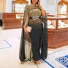 African Evening Party Sukienki dla Kobiet Elegancka Długa Dress Cape Style Vestidos Robe Africaine Femme Afryka Odzieżowa Odzież Etniczna