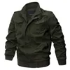 Plus Storlek Militär Bomber Jacka Män Vår Höst Casual Multi-Pocket Pilot Jackor Male Army Cargo Flight Mens Jackor M-6XL 210723