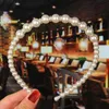 Coiffes Femmes Blanc Perle Hair Pearls Bandons à cheveux doux Bande de tête de mariage Hoops Hoops Ornement Band Head Lady Fashion Hair Accessoires