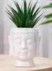 Vases Creative Buddha Ceramic Flower Pot Miniature Model Ornament Succulent Planter Home Office Desktop Living Room Indoor Decoration