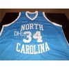 Nikivip North Carolina Tar Heels College 34 J.R. Reid 34 Bobby Jones 42 Brad Daugherty Retro-Basketballtrikot für Herren, genähte individuelle Trikots