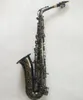 Topp A-901 E Flat Alto Saxophone Black Nickel Gold Musical Instruments Super Spelade professionell klass