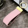 with Box Fashion Designer Phone Straps Keychains Cellphone Case Decoration Pendant High Quality Leather Band Luxury Key Ring Wristband