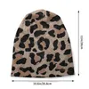 Goejos de tricô Chapéu Cheetah Leopard Imprimir Moda Beanie Caps Animal Skin Cruzeiros Esqui Soft Capoter