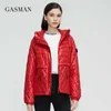 GASMAN Damen Frühlingsjacke, modisch, lässig, kurzer Parka, dünner Baumwoll-Kapuzenmantel, Damen-Jacken, warme Oberbekleidung 21159 211011