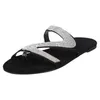 Tofflor Summer Beach For Women Casual Solid Crystal Roman Plus-size Flat Flip Flops Dam Sandaler Skor