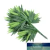 Wreaths 20pcs Artificial Green Bamboo Leaves Fake Plants Greenery For Home Hotel Office Decoration