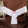 2019 plus récent femmes G String Sexy sous-vêtements dentelle slips culotte transparente Super mince creux tongs grande taille