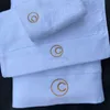 Brand Letter Towels Luxury Designer Bath Towel Square Towel Three Piece Set Pure Bathroom Towel Model Room Decoration Set