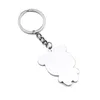 A pair Panda Key chain Cute Metal jewelry Animal Panda Keychain for Bags Car Key Rings pendant accessories kids Gift G1019