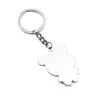 A pair Panda Key chain Cute Metal jewelry Animal Panda Keychain for Bags Car Key Rings pendant accessories kids Gift G1019