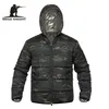 MeGe Brand Winter Parka Män Militär Kamouflage Kläder Vår Varm Värme Hooded Mäns Vinter Jacka Coat Light Vikt 211130