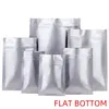 100 pièces sacs en papier d'aluminium sac refermable pochette de thermoscellage pour les grains de thé de café de nourriture