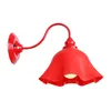 Chinesische Hochzeit Rote Wandleuchte Land Korridor Esszimmer Retro Eisen Glas Lampenschirm Led Lampe Vintage Eitelkeit Lampen