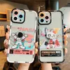 For iPhone 13 Pro Max Cases Cover 12 12Pro 12mini SE2020 11 11Pro Mini X XS XR 6 6S 7 8 Plus Phone Case Silicone Protect Transparent Painted Cartoon Precise Hole Position