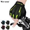WEST BIKING Breathable Cycling Gloves GEL Liquid Silicone Palm Non-slip Sports Full Finger Bicycle Glove Half Finger Bike Gloves H1022