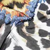 2021 praia kaftan estampeiro de leopardo revestimento de manto de chiffon sarong praia pareo biquíni túnica para vestidos de praia mujer 210319