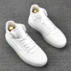 High Top Fashion Business Wedding Leather Shoes Luxury Designer Comfortable Man Round Toe Casual Sneakers Outdoor Non-slip Lace-Up Walking loafers