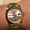 12 стилей Master роскошные мужские часы 40 мм DD 228238 228239 228235 полностью золотой президентский браслет с рифленой рамкой механические автоматические спортивные наручные часы