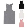 Vrouwen Sexy Halternck Sling Klapt Tanks Crop Top Slim Sleevelbase Vest Vrouwelijke Dames Zomer Kleding X0507