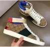 Designer Chaussures Hommes Femmes Sneaker Bee Snake Tiger High gang Casual Chaussures Chaussures Baskets En Cuir Véritable Broderie Classique Baskets Boîte Incluse