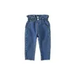 Dziewczyny Wysoka Talia Jeans Kids Spodnie Dziecko Solidne Kolor Legginsy Dziewczyna Ubrania Dzieci 210515