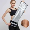 Kobiety Bieganie Kobiet Sauna Garnitur Zestaw Dziewczyna Burn Belly Fat Compression Compression Poc T Shirt Odchudzanie Body Shaper Spodnie 211218