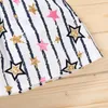 Abiti da ragazza 2022 Infantile Neonate Abito estivo Senza maniche Star Striped Bowknot Stampa Bretella Principessa Abbigliamento casual per bambini