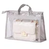 Portable Handbag Purse Storage Organizer Transparent Anti-dust Cover Bag With Handle Luxury Bags Protective Supplies