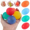 Gel di silice Impugnatura a mano Palla Uovo Uomo Donna Palestra Fitness Dito Esercizio pesante Forza Recupero muscolare Gripper Trainer Ball