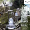 Mobius bong narguilés cage à oiseaux pneu perc bubber conduites d'eau plates-formes huile dab dans une base lourde et un joint en verre robuste de 18 mm