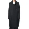 Erkek trençkotları giyiyor büyük boyutlu ceket süper gevşek fermuarlı dikiş hattı tasarımı rüzgarlık moda podyum