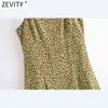 Women Sexy Leopard Print Hem Ruffles Sling Mini Dress Female Chic Side Zipper Vestidos Summer Beach Dresses DS8321 210416