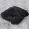Cuscino/Cuscino decorativo CX-D-04 Fodera per cuscino per sedia in peluche super morbida Vera pelliccia di agnello mongolo