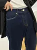 IEFB korean men's denim jeans spring ins high waist worn wide leg pants loose straight pants flare trousers 9Y6204 210524