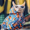 Modemarke Designer Buchstaben drucken Hundebekleidung Frühling Herbst Outdoor Casual Sweatshirts Blau Niedliche Hoodies Jacken Mantel Haustiere Oberbekleidung Kleidung