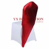 Chair Covers 25 50 100pcs Bronzing Metallic Spandex Cap Hood For Cover Wedding Event Decoration