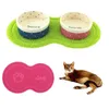 Animal de compagnie chien chiot chat tapis d'alimentation coussin mignon nuage forme Silicone plat bol alimentation Placement accessoires facile nettoyage bols mangeoires