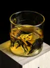 Creative Iceberg Design Whisky Glass Bottom Raised Ice Mountain Rock Whisky Tumbler Gift Package Liquor S Glasses Wine Cup 210827291L