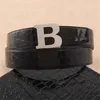 2021 إلكتروني الأعلى جلد cowskin حزام فاخرة إلكتروني b الأعمال عارضة حزام ماركة فاخرة أحزمة للرجال النساء للجنسين فايشي