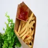 Pommes frites Box Cone Chips Bag Chips Cup Party Take-out Engångsmat Paper Package