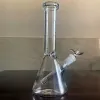 QBsomk Hookahs 아이스 캐처가 있는 비커 봉 두께 기본 물 파이프 흡연 Downstem Simple Glass Bongs