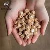Let'S Make 100Pc Diy Handmaking Wooden Beads Square Beech Wood Alphat English Letter For Rattles Baby Toys Teether 211106